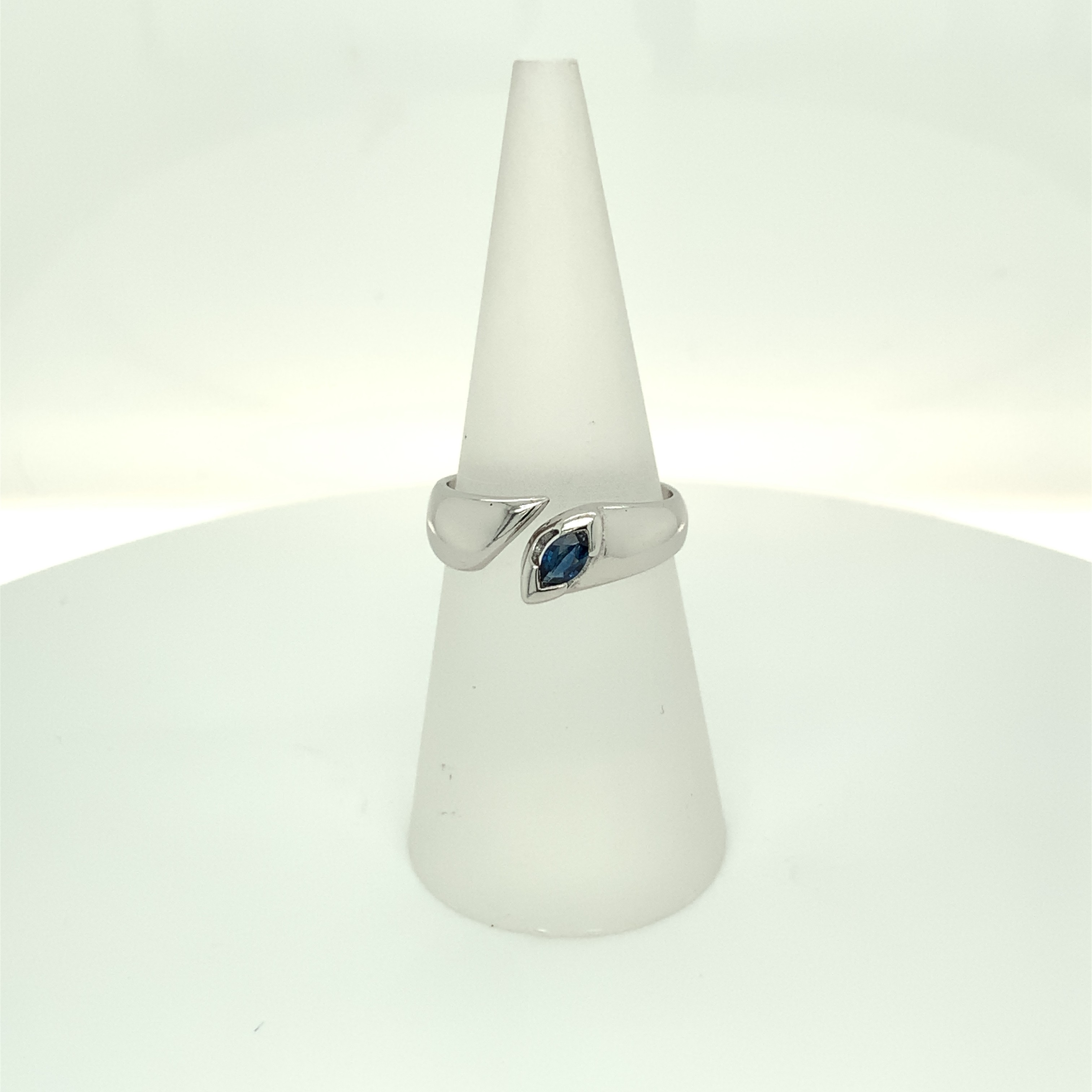Saphir Ring Silber 925/-