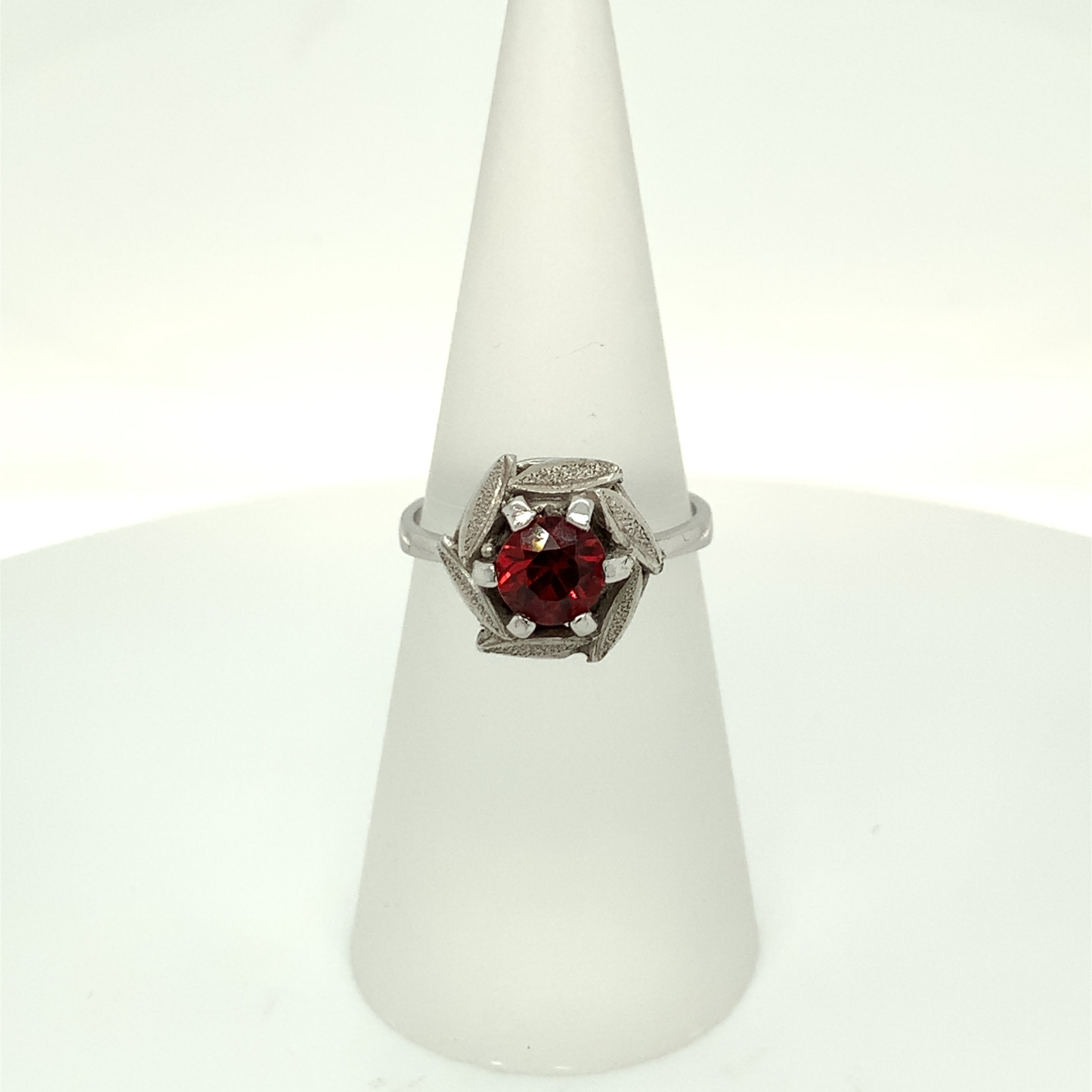 Granat Ring Silber 925/-