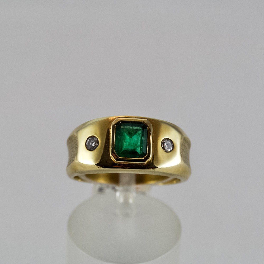 Goldring Smaragd 0,50 ct (Gelbgold 585)