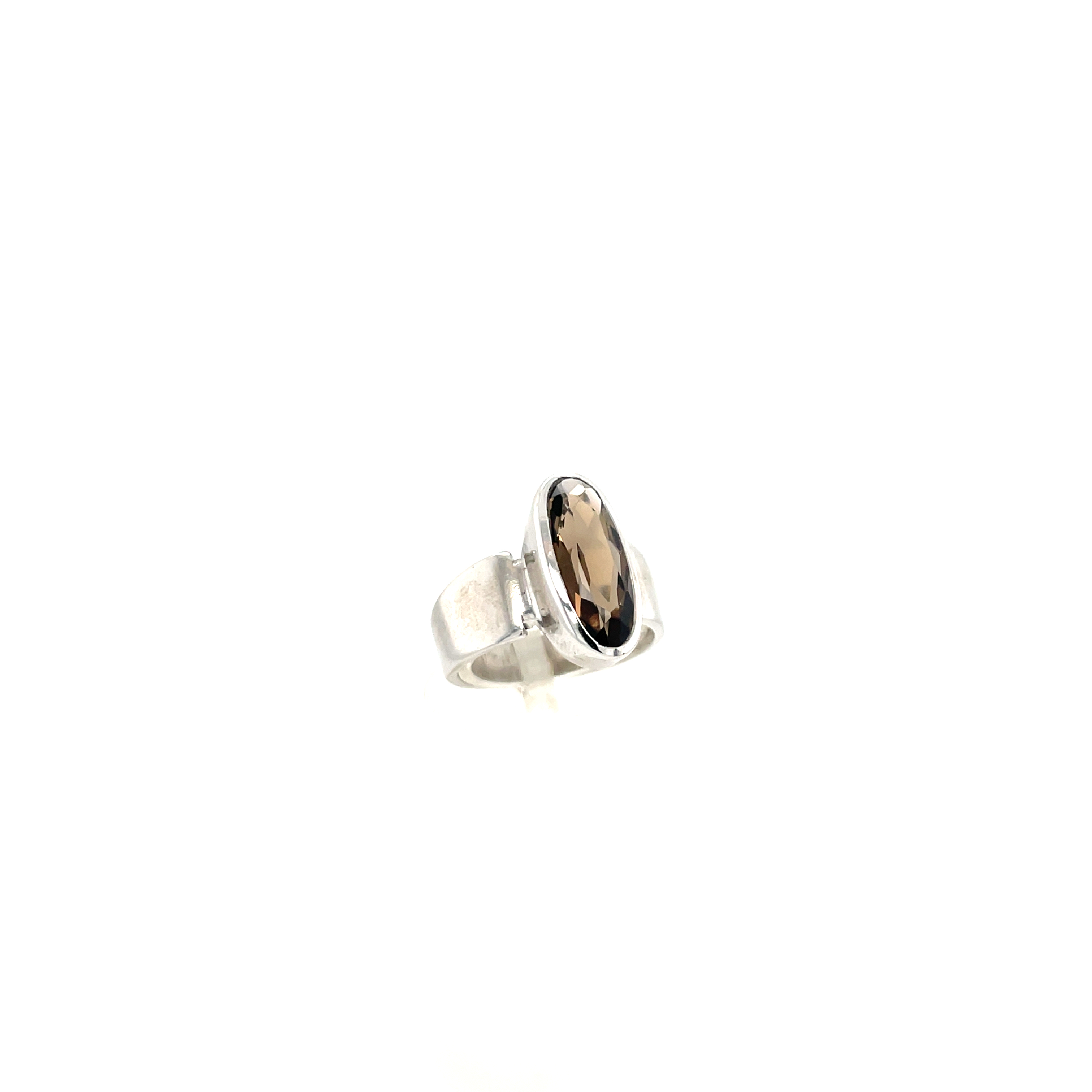 Rauchquarz Ring 15 x 6mm