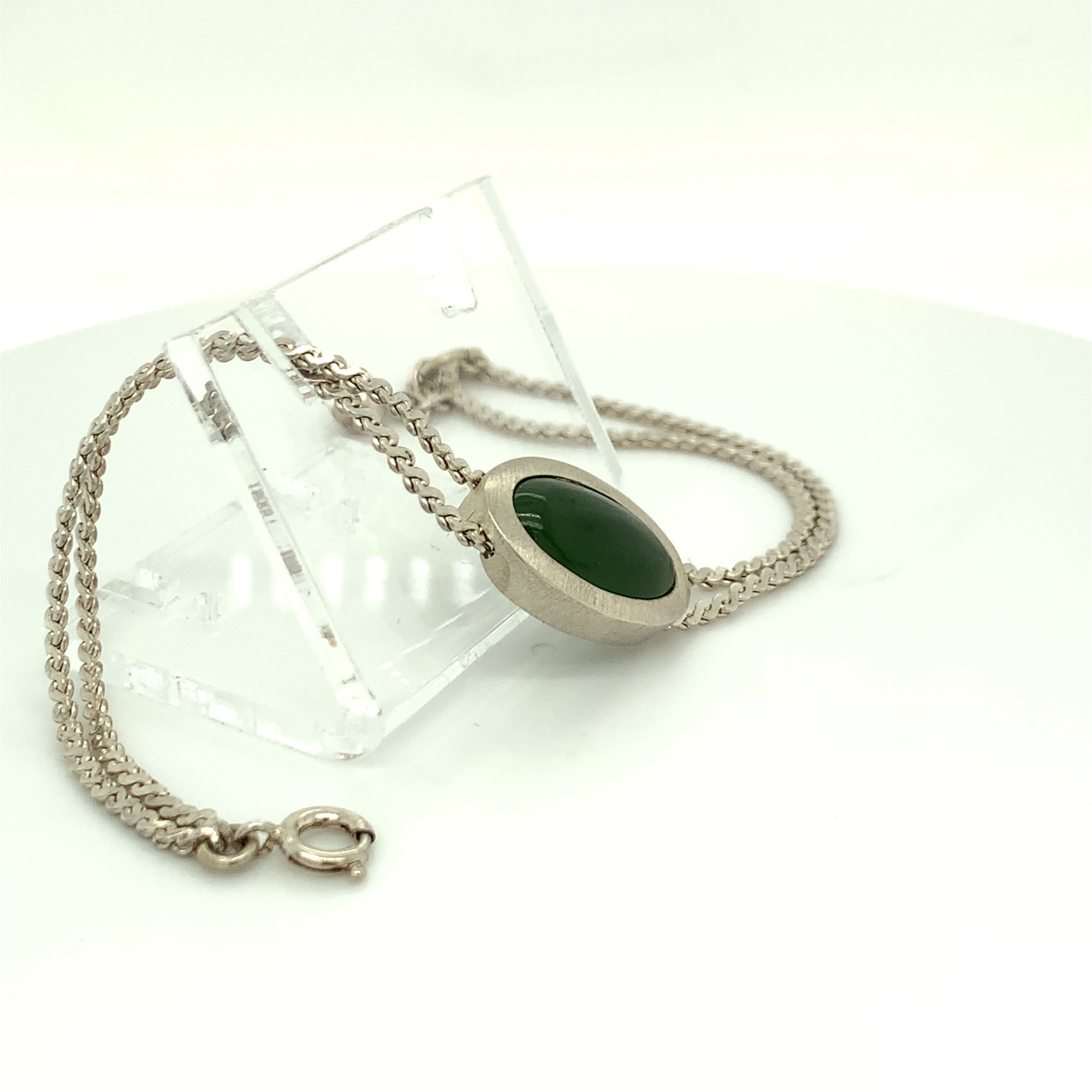 Silberarmband Jade (Silber 925)